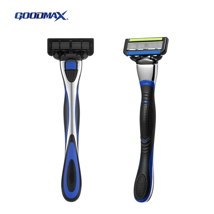 Six Blade Mens Metal System Razor 