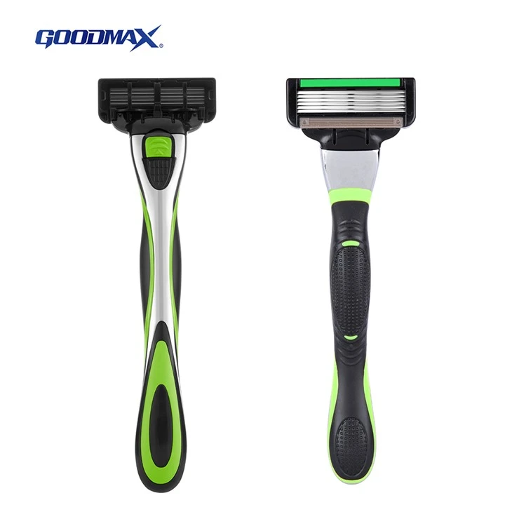Six Blade Mens Metal System Razor 