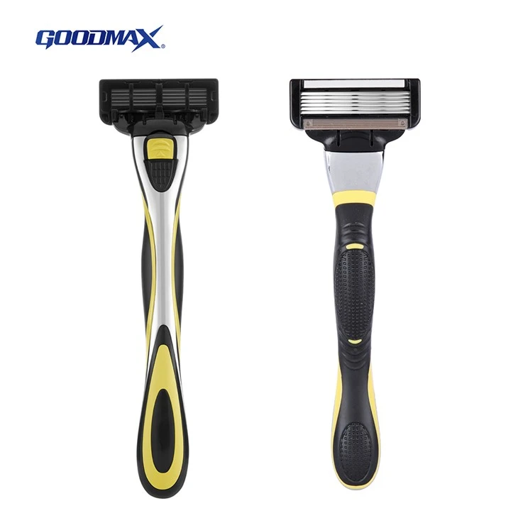 Six Blade Mens Metal System Razor 